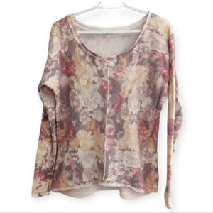 Free People Flower Bomb Wool and Angora  Rabbit Hair Pullover Sweater Small